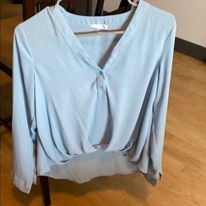 Light blue blouse